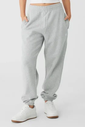 Renown Heavy Weight Jogginghose mit Bündchen – Athletic Heather Grey