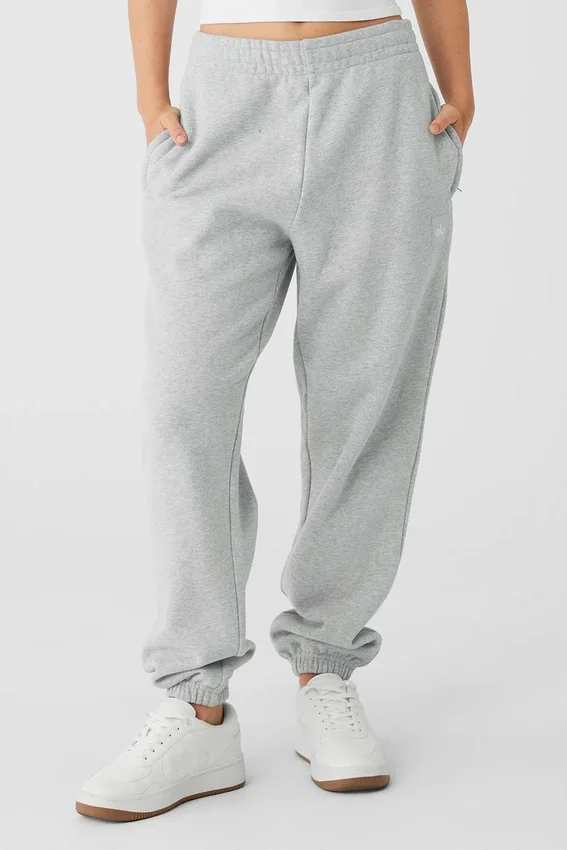 Renown Heavy Weight Jogginghose mit Bündchen – Athletic Heather Grey