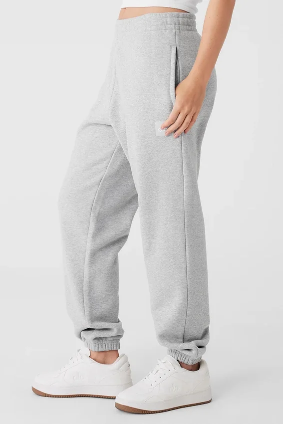 Renown Heavy Weight Jogginghose mit Bündchen – Athletic Heather Grey