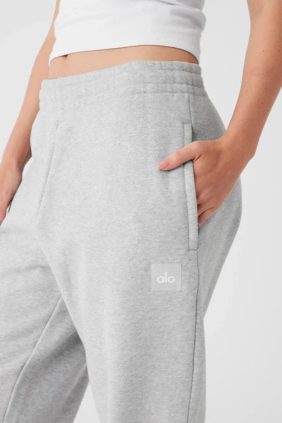 Renown Heavy Weight Jogginghose mit Bündchen – Athletic Heather Grey