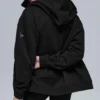 Renown Heavyweight-Hoodie mit durchgehendem Reißverschluss – Schwarz