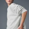 Renown Pullover mit Rundhalsausschnitt aus schwerem French Terry – Athletic Heather Grey