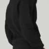 Renown Pullover mit Rundhalsausschnitt aus schwerem French Terry – Schwarz