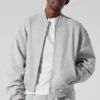 Renown Varsity-Jacke – Athletic Heather Grey