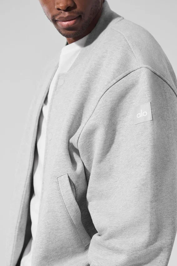 Renown Varsity-Jacke – Athletic Heather Grey