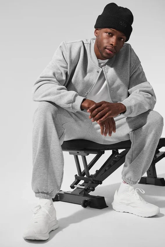Renown Varsity-Jacke – Athletic Heather Grey