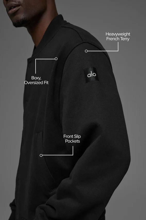 Renown Varsity-Jacke – Schwarz
