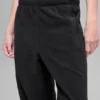 Retreat-Jogginghose aus Polarfleece mit High-Waist-Taille – Schwarz