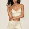 Riviera-BH aus Leinenmischung – Sandy Beige