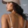 Satin-Freizeit-Cap – Taupe Satin