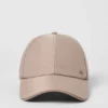 Satin-Freizeit-Cap – Taupe Satin