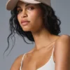 Satin-Freizeit-Cap – Taupe Satin