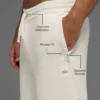Scholar Jogginghose mit geradem Bein – Elfenbein