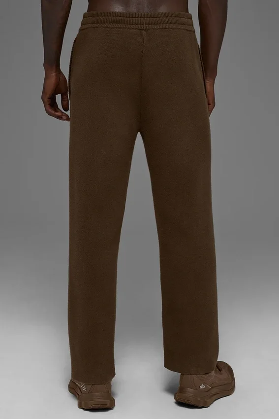 Scholar Jogginghose mit geradem Bein – Espresso