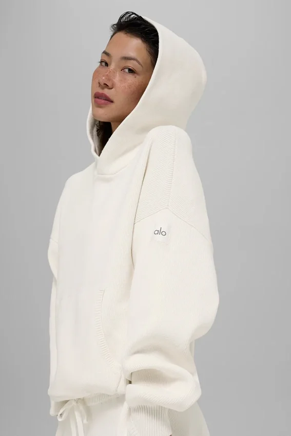 Scholar Kapuzenpullover – Elfenbein