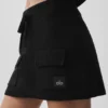 Scholar Knit Cargo-Rock – Schwarz