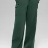 Scholar Knit High-Waist Cargo Hose – Clover Green