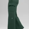 Scholar Knit High-Waist Cargo Hose – Clover Green