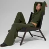 Scholar Knit High-Waist Cargo Hose – Olivgrün
