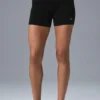 Scholar Knit High-Waist-Shorts – Schwarz
