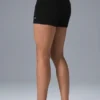 Scholar Knit High-Waist-Shorts – Schwarz
