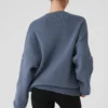Scholar-Pullover mit Rundhalsausschnitt – Bluestone