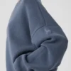 Scholar-Pullover mit Rundhalsausschnitt – Bluestone