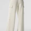 Scholar Strick-Cargo-Hose mit High-Waist – Elfenbein