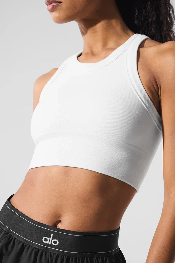 Seamless Delight High Neck BH – Weiß