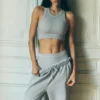 Seamless Delight High Neck Bra – Athletic Heather Grey