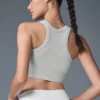 Seamless Delight High Neck Bra – Athletic Heather Grey