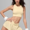 Seamless Delight High Neck Bra – Candlelight Yellow