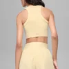 Seamless Delight High Neck Bra – Candlelight Yellow