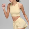 Seamless Delight High Neck Bra – Candlelight Yellow