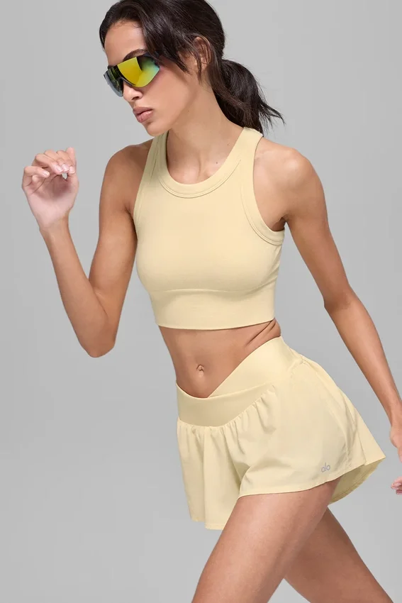 Seamless Delight High Neck Bra – Candlelight Yellow