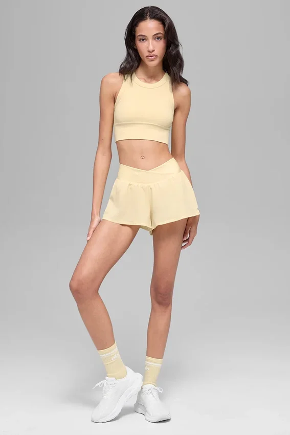 Seamless Delight High Neck Bra – Candlelight Yellow