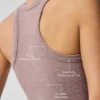 Seamless Delight High Neck Bra – Mushroom Heather