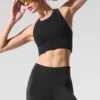 Seamless Delight High Neck Bra – Schwarz