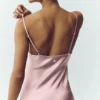 Seiden-Slip-Kleid „Luminous“ – Pink Champagne