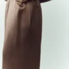 Seidenhose „Luminous“ (lang) – Alpine Cocoa