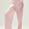 Seidenhose „Luminous“ (lang) – Pink Champagne