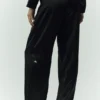 Seidenhose „Luminous“ (lang) – Schwarz