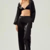 Seidenhose „Luminous“ (Regular) – Schwarz
