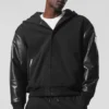Select Bomberjacke mit Kapuze – Schwarz
