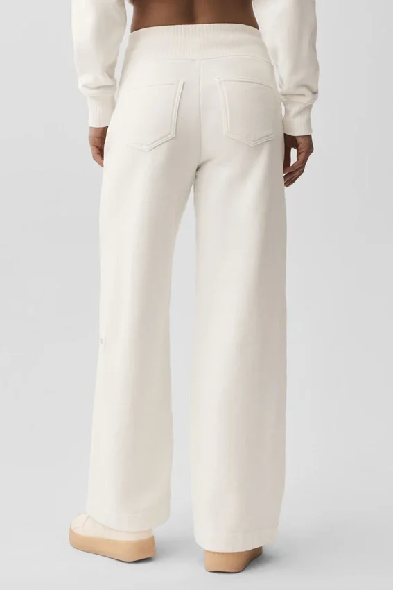 Serenity Jogginghose mit weitem Bein – Ivory