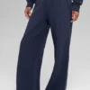 Serenity Jogginghose mit weitem Bein – Navy