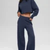 Serenity Jogginghose mit weitem Bein – Navy
