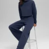 Serenity Jogginghose mit weitem Bein – Navy