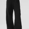 Serenity Jogginghose mit weitem Bein – Schwarz