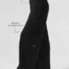 Serenity Jogginghose mit weitem Bein – Schwarz